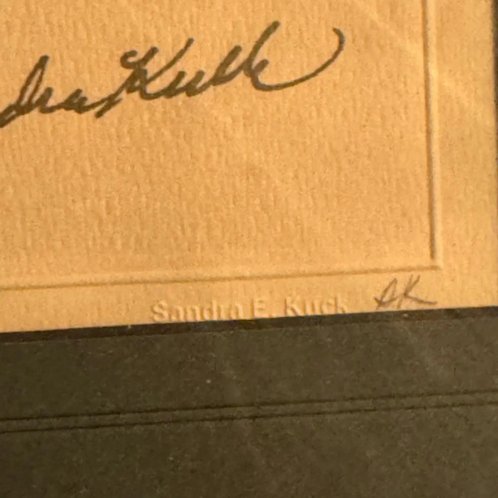 Sandra Kuck “Little Angel” Signed & Framed Sketch Art - Picture 2 of 4